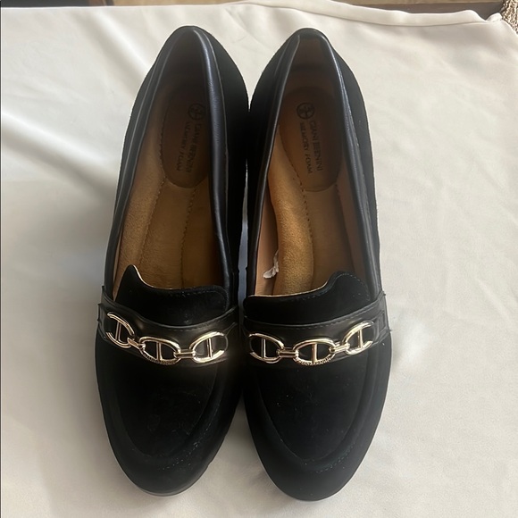 Giani Bernini Black Flats Timeless Minimalist Design - Picture 1 of 9